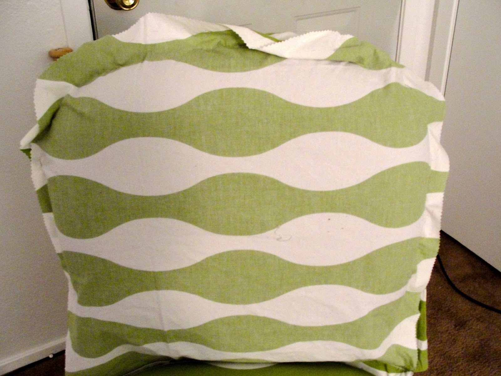 Love Endures All Things Ugly chair turned...less ugly