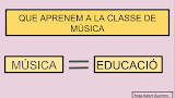 QUE APRENEM A LA CLASSE DE MÚSICA