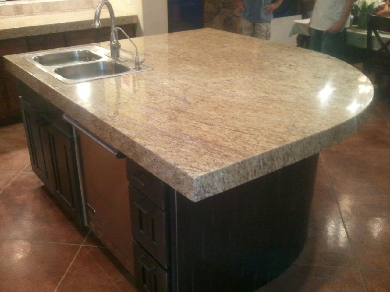 Stone Solutions Granite Overlay Over Existing Tops