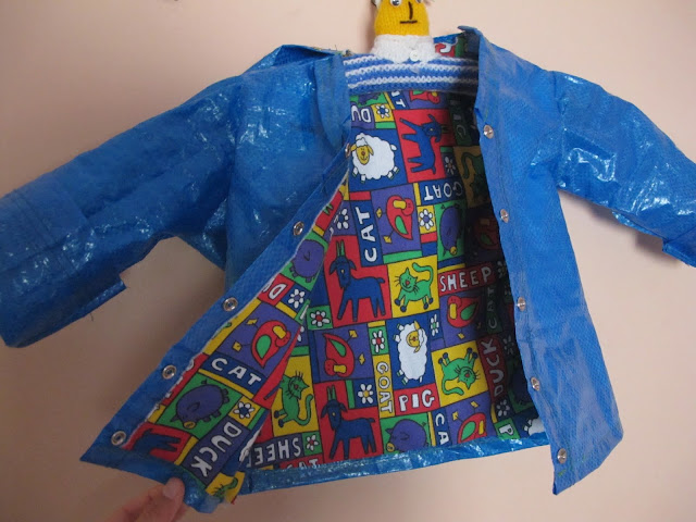 Kid's raincoat from Ikea bag, IKEA Hackers