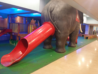 childrens slide elephants arse funny product fail