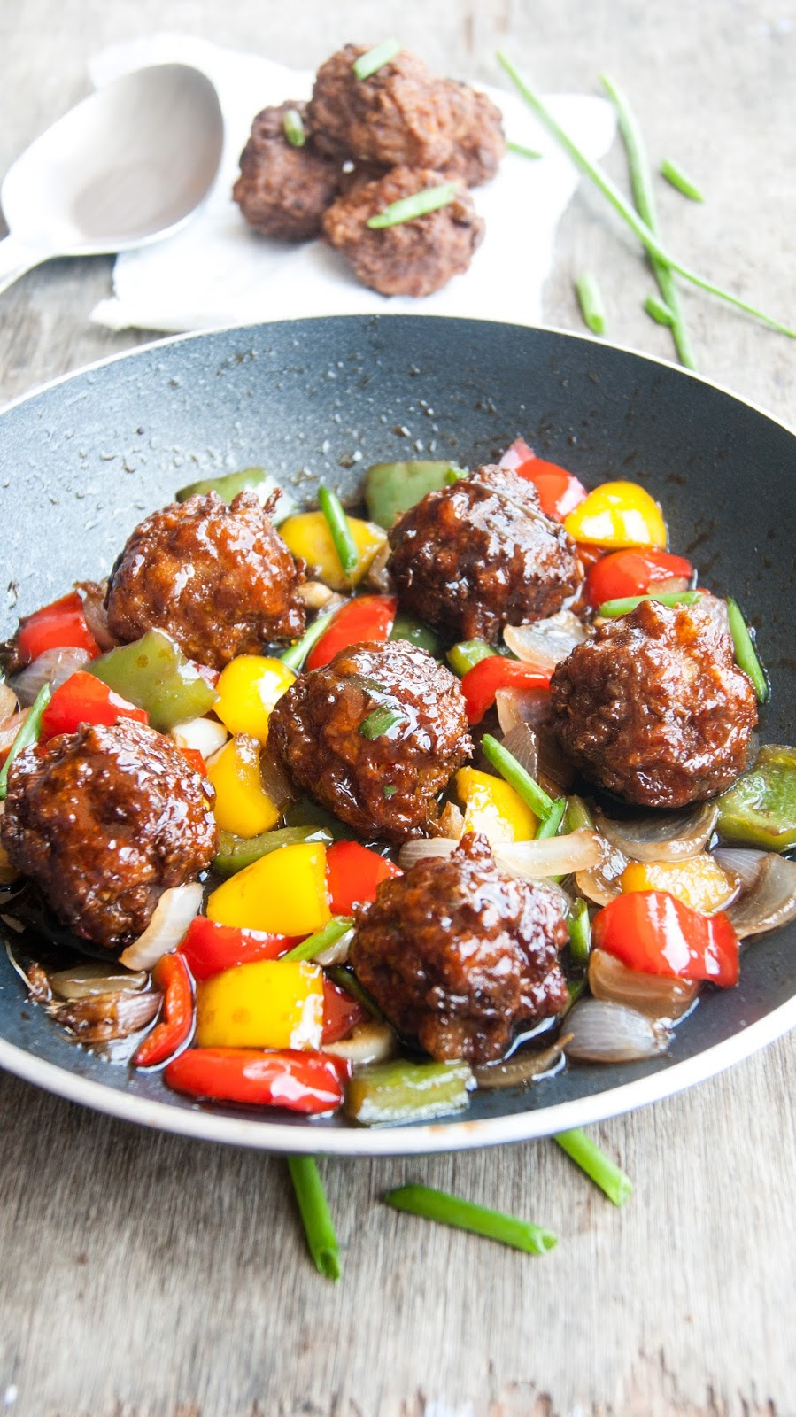Always Hungry Sticky Honey Ginger Soy glazed meatballs