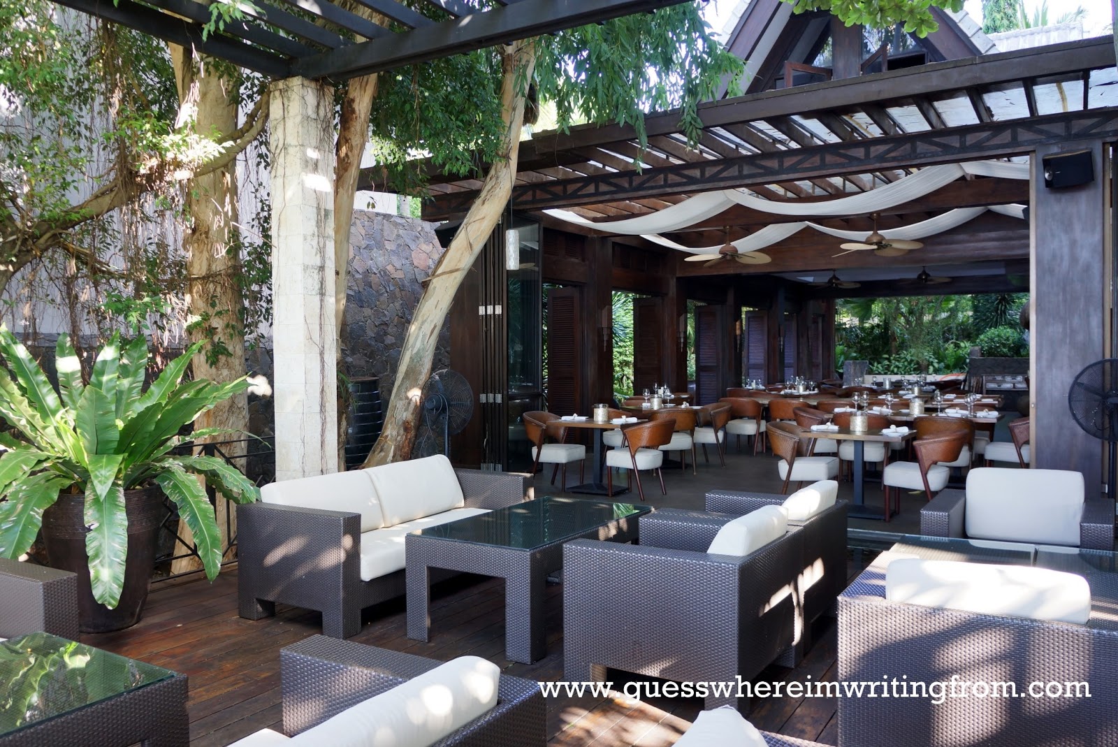 Guess where I'm writing from? Food Tripping at Abaca Restaurant