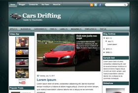 CarsDrifting Blogger Template