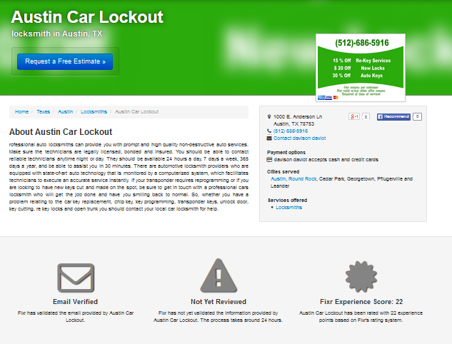 Austin Car Lockout