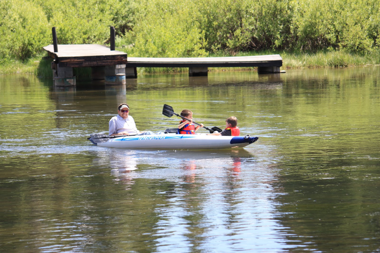 3 Men and a Lady Aluminum Canoe Time Machine