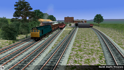 Fastline Simulation - North Staffs Minerals: Cheadle Yard springs to life as a class 25 working 9T20 shunts the local traffic. North Staffs Minerals, a route for RailWorks Train Simulator 2012.
