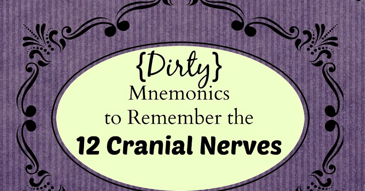 Nurse Nightingale: Dirty Mnemonics to Remember the 12 Cranial Nerves