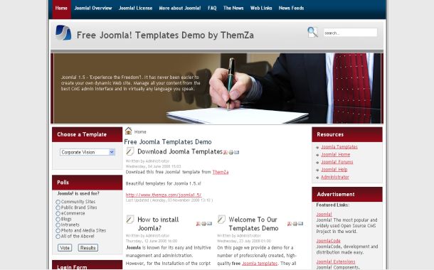 Free Joomla Corporate Business Theme Template Free Joomla Corporate Business Theme Template