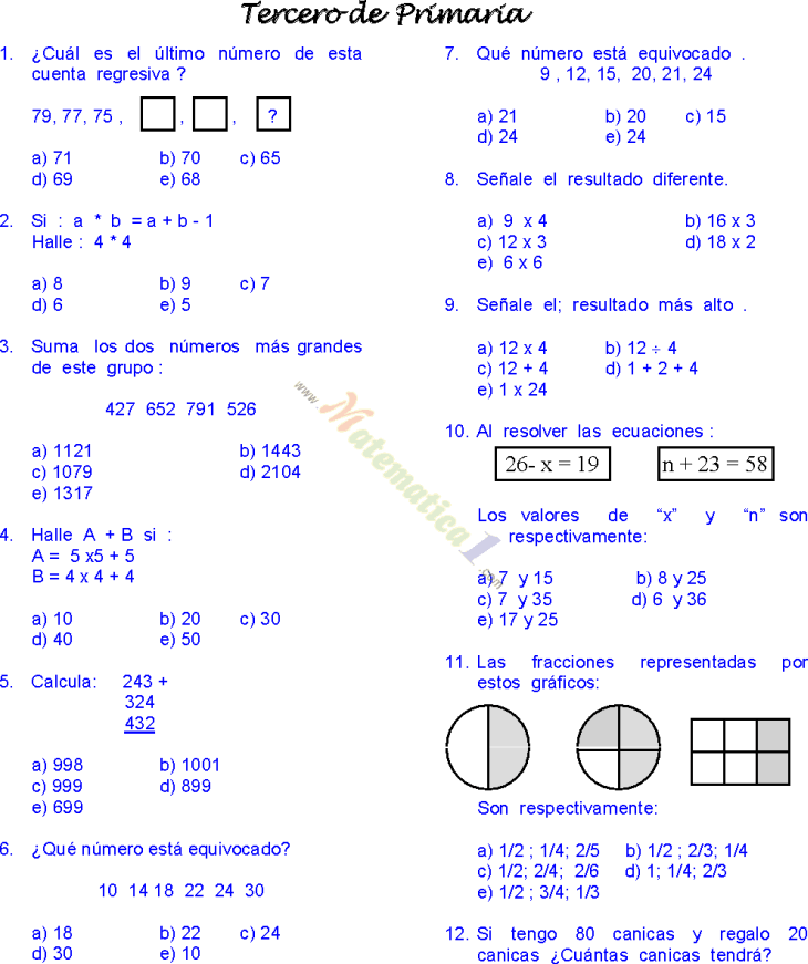 EXAMEN RESUELTO DE RAZONAMIENTO MATEMATICO Y VERBAL DE TERCER GRADO ... EXAMEN RESUELTO DE RAZONAMIENTO MATEMATICO Y VERBAL DE TERCER GRADO ...
