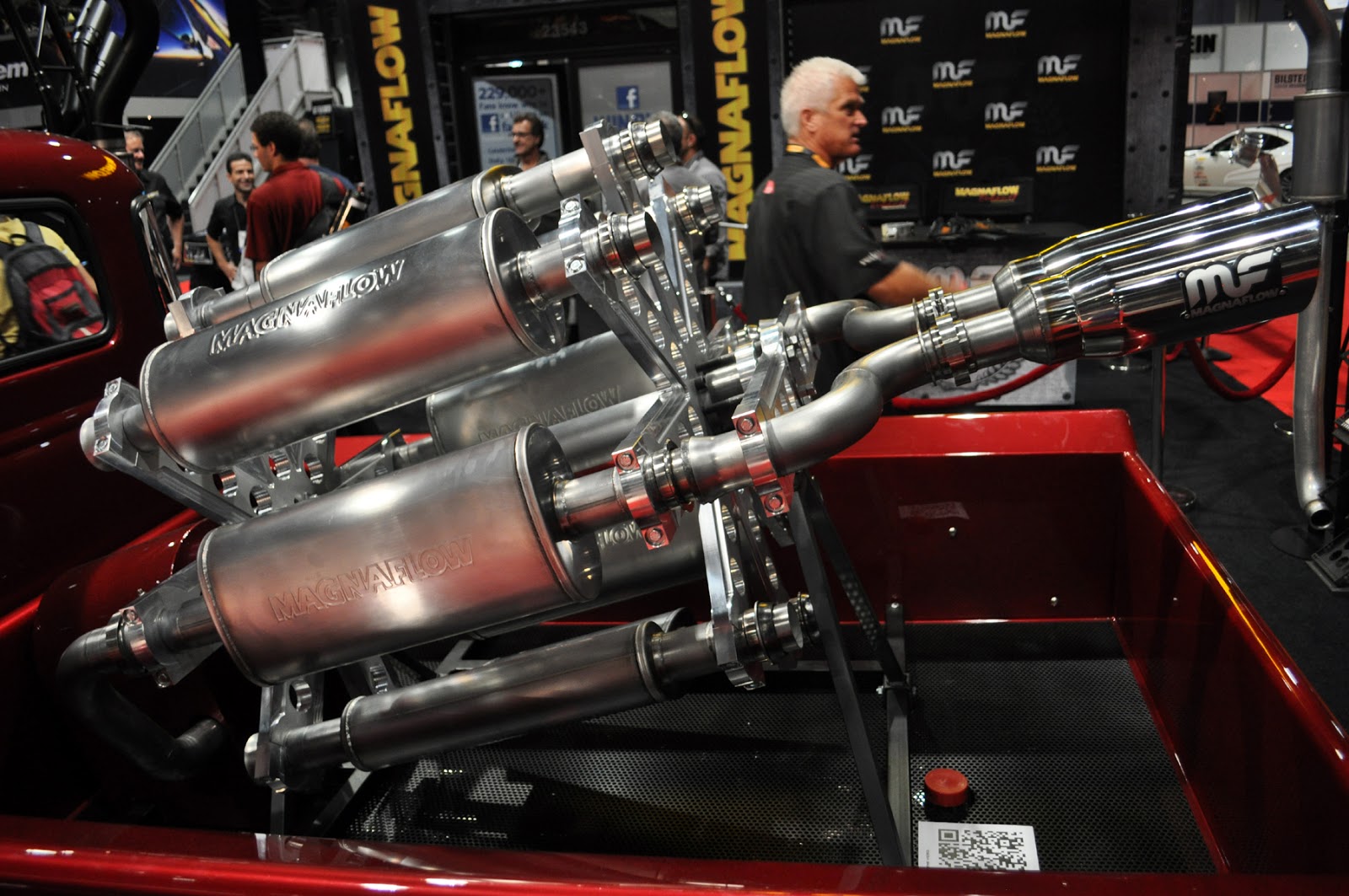 Magnaflow Muffler company has a test truck... it has 4 pairs of