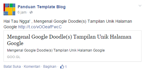 Memasang Facebook Open Graph META Tags