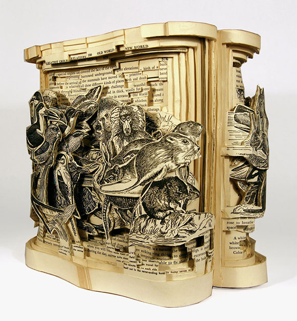 Impressive Cut Out Book Art