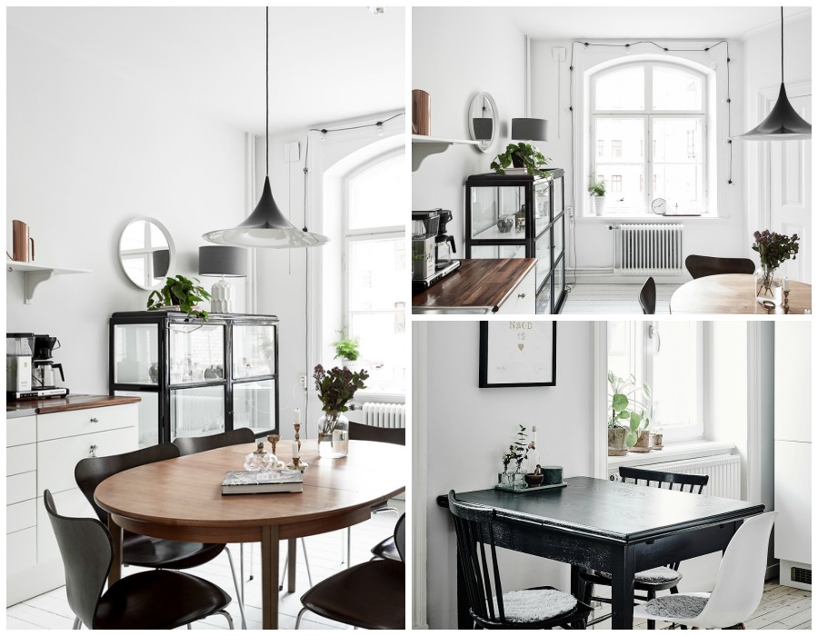 Decoración fácil: mobiliario negro de anticuario en estilo nórdico