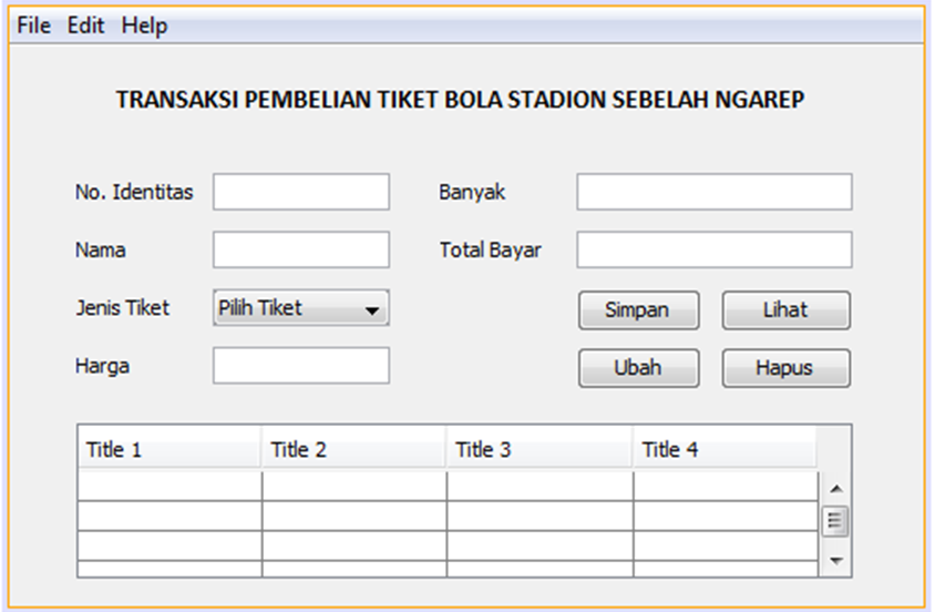 Contoh aplikasi penjualan