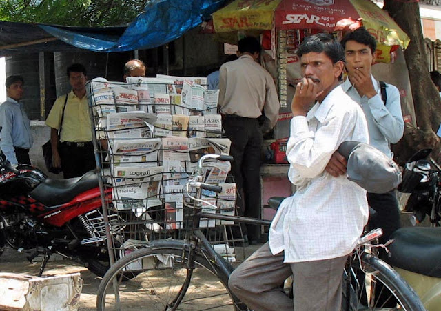 newspaper stall in Pune