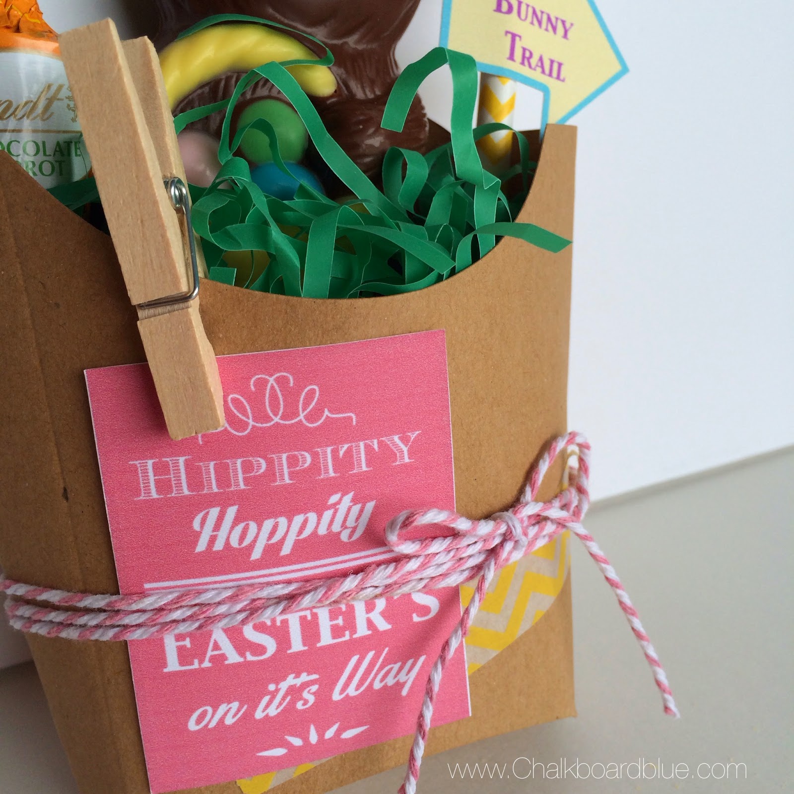 Fry Box Easter Baskets + Free Printable