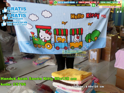 Handuk Anak Sanrio Kitty 60×120 Cm