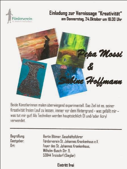 Painting Exhibition from 24.Oct 2013 in St. Johannes Krankenhaus Troisdorf until May 2014