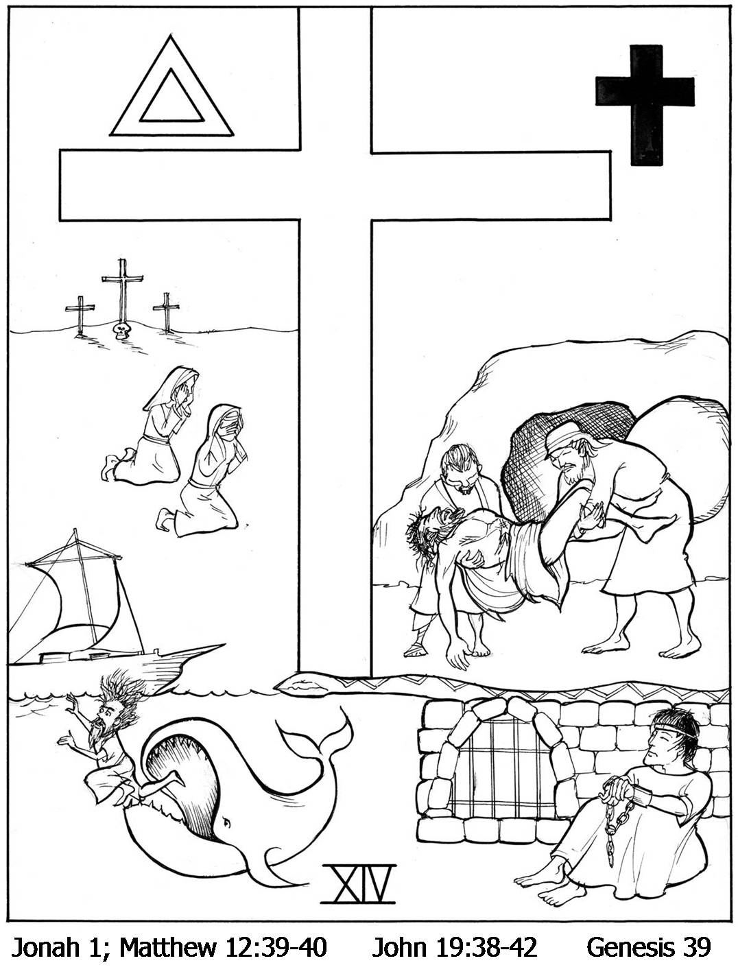 Stations Of The Cross Coloring Pages Pdf
