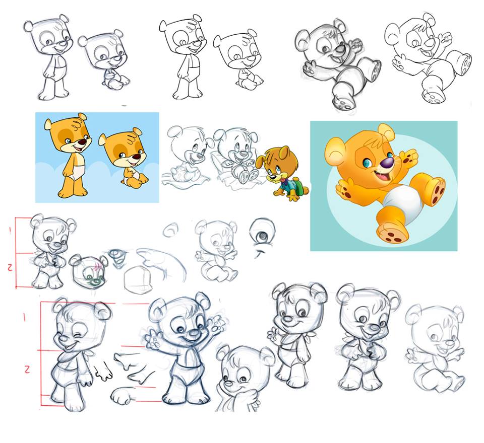 diseños varios de personajes