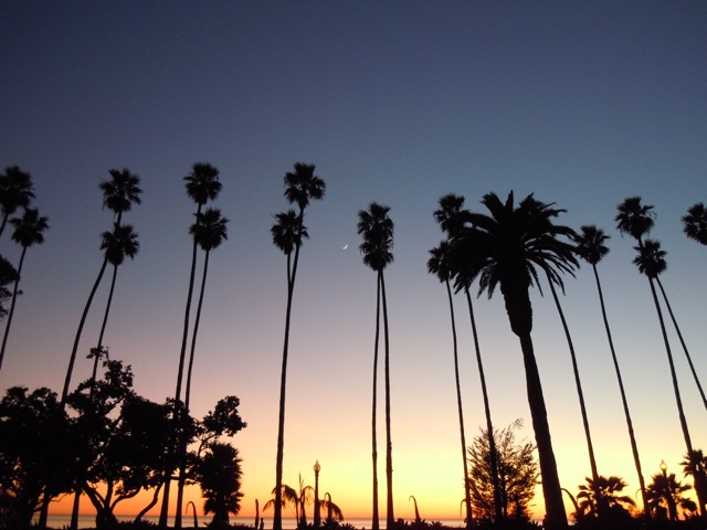 Santa Monica winter sunset