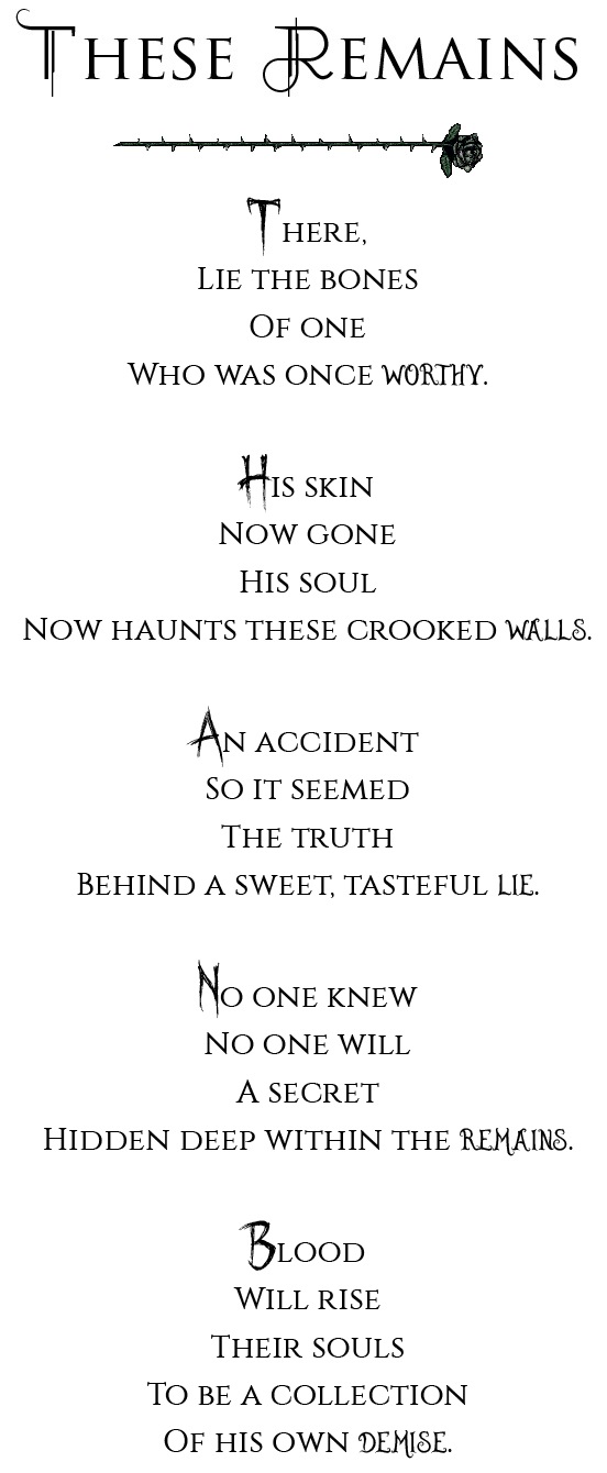 STEPHEX These Remains Poem