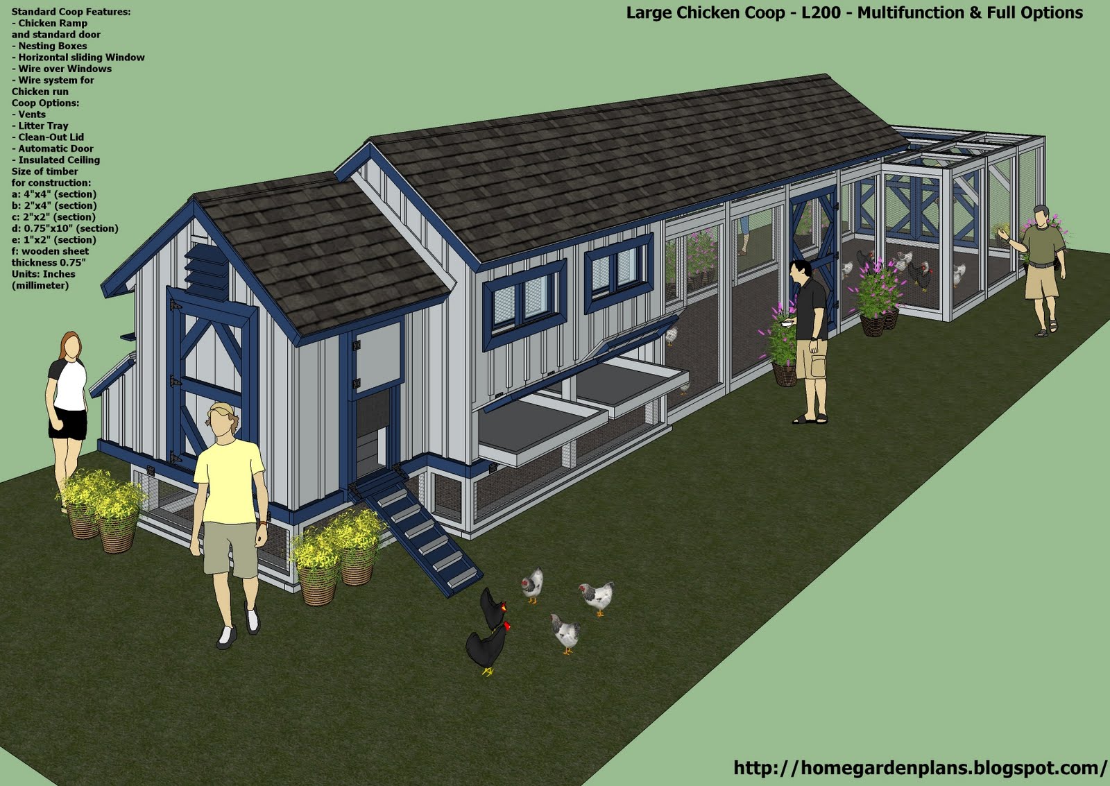 large chicken coop
