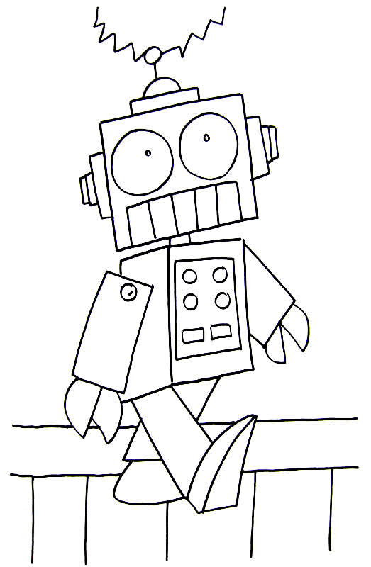 Robot coloring pages for toddlers Coloring Pages