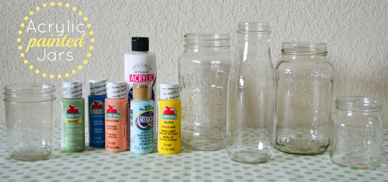 Our Love and Our Blessing Acrylic Painted Jars