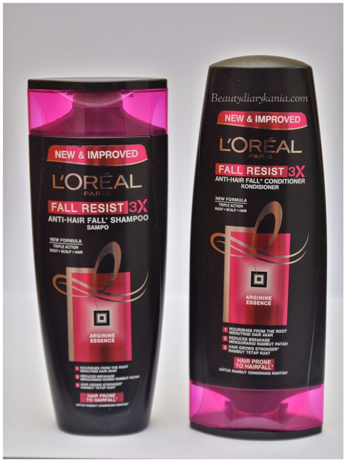 Beauty Diary Kania: Review: Loreal Paris Hair Fall Resist 3X Shampoo &  Conditioner