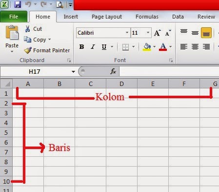 Apa Perbedaan Kolom Dan Baris Pada Microsoft Excel Katabah Komarudin Tasdik