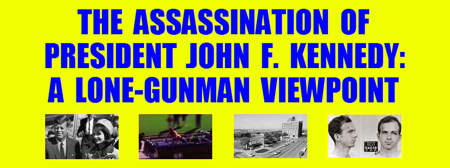 THE ASSASSINATION OF PRESIDENT JOHN F. KENNEDY: A LONE-GUNMAN VIEWPOINT