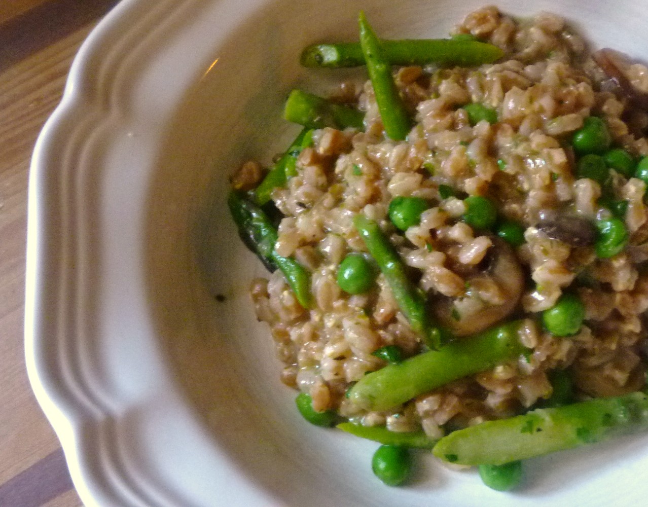 For Love of the Table RisottoStyle Farro with Asparagus