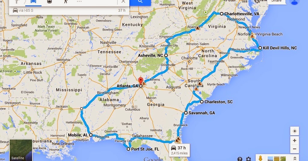 2014 Southern USA Road Trip Arrival in Atlanta and Montgomery, Alabama