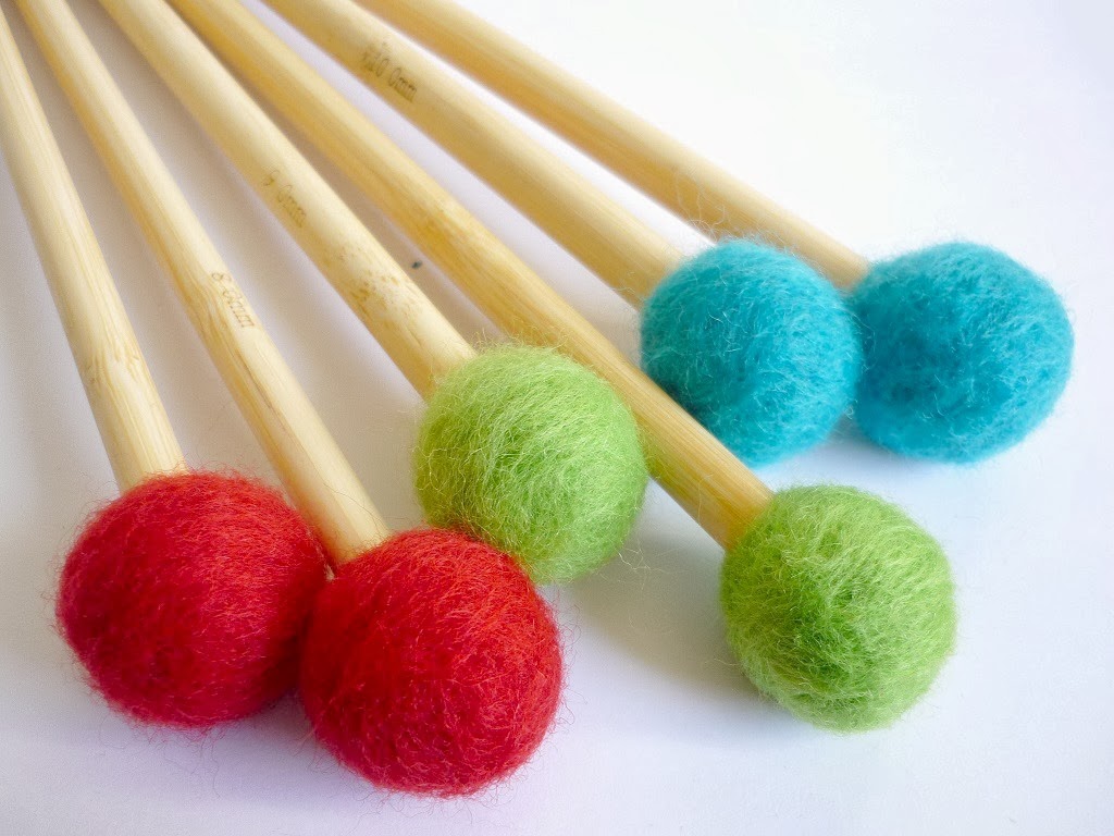 Absoknittinglutely! Etsy Knitting Needles With Felt Toppers