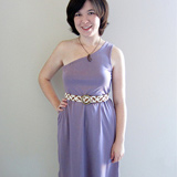 One Shoulder Knit Dress