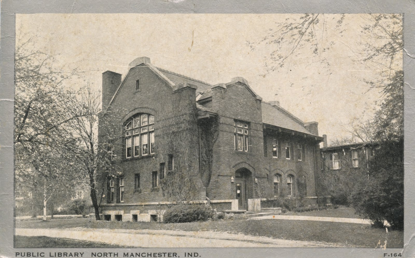 Library Postcards Public Library, North Manchester, Indiana