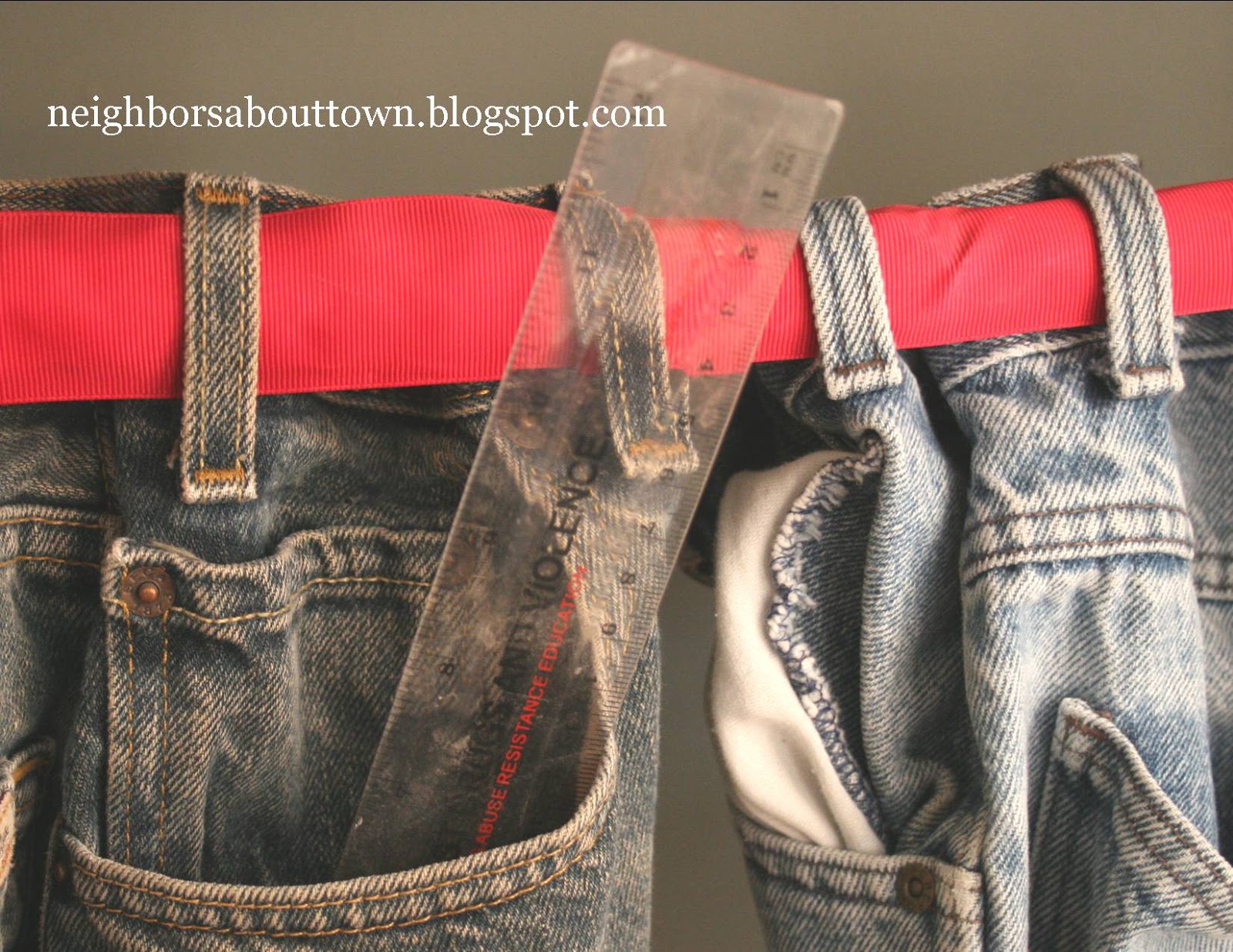 Neighbors About Town Blue jean organizers