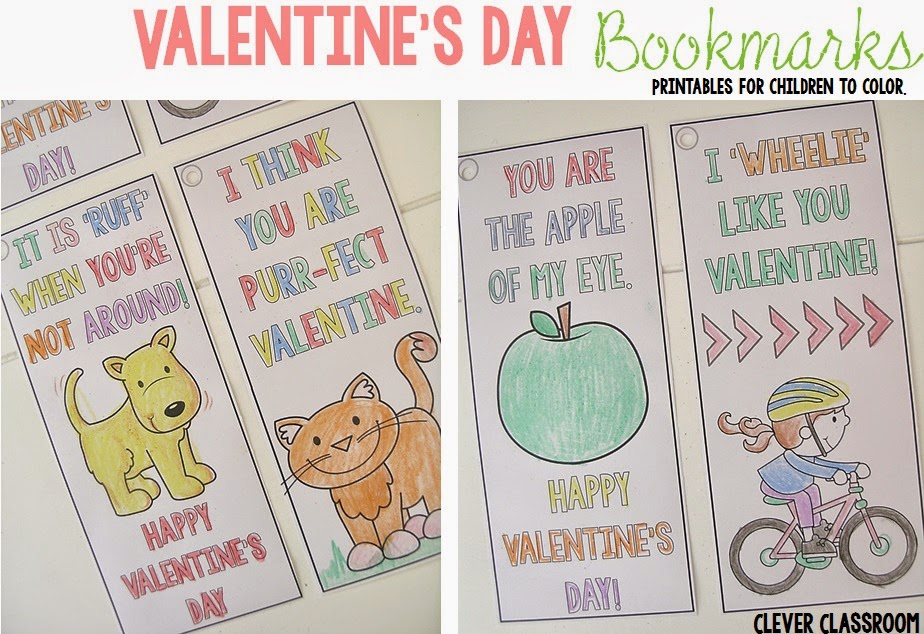 FREE PRINTABLE Valentine's Day Bookmarks for February FREE PRINTABLE Valentine's Day Bookmarks for February