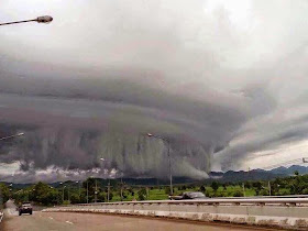 Fenomena Awan Gergasi Di Selatan Thailand, info, terkini, sensasi, berita, awan pelik