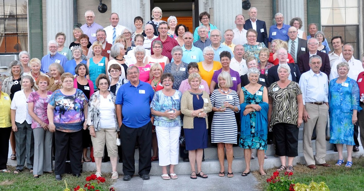 Cony High School 1963 Class Reunion Group Photo at the Governor Hill
