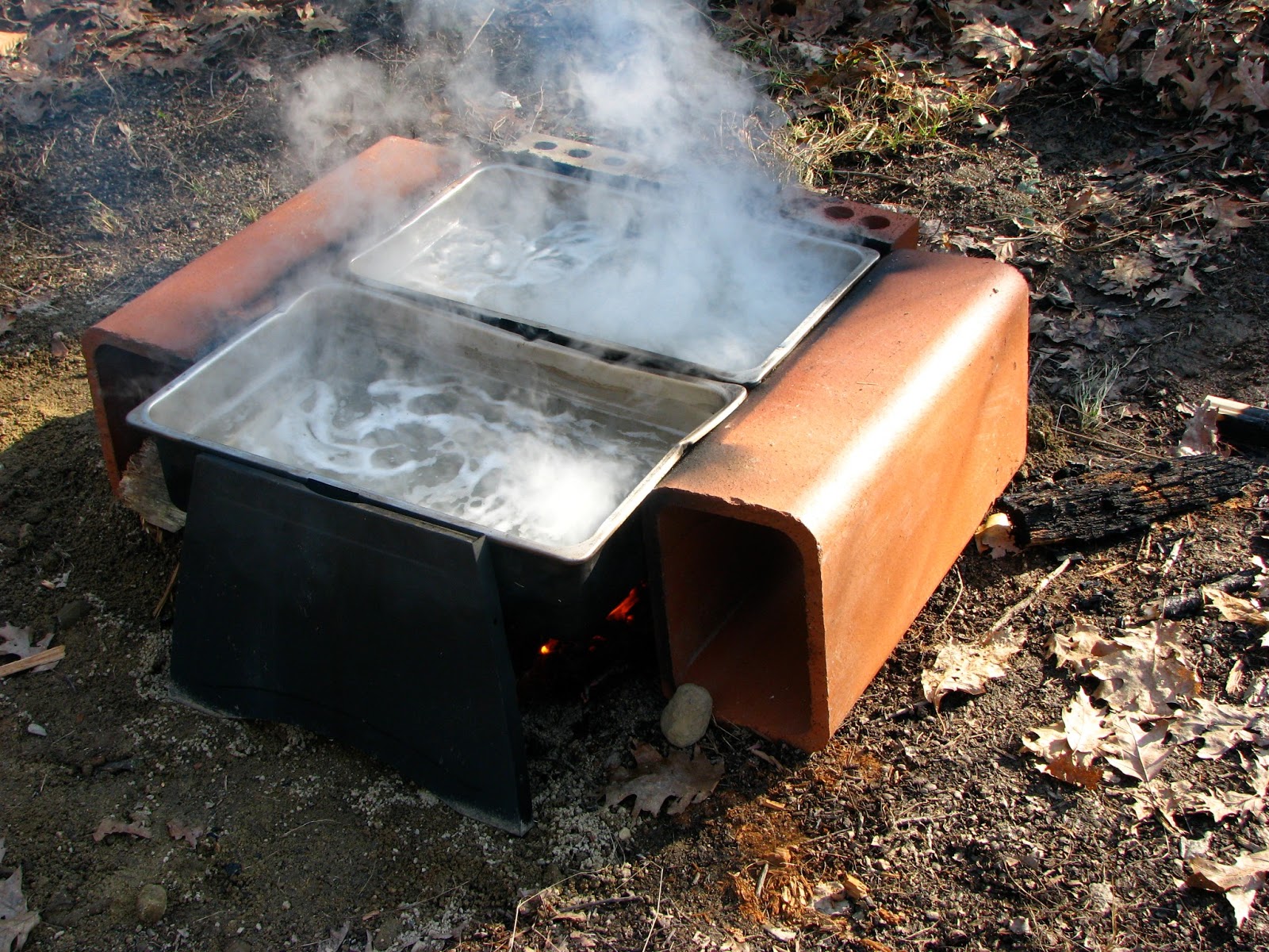Our Small Farm in the Woods Homemade Maple Syrup Evaporator
