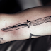 3D knife Tattoo