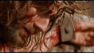 Jesus on the cross from the gospel of John film.