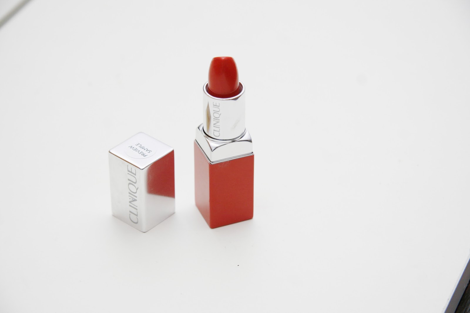 fun size beauty Clinique Pop Lip Colour and Primer in Poppy Pop