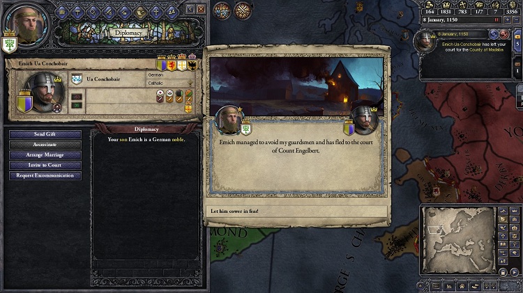 Crusader Kings II Screenshot 28 Renegade son