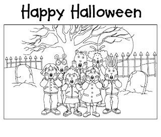 halloween coloring pages: Happy Halloween Coloring Pages