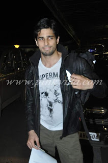 Sidharth Malhotra, Madhuri Dixit & other celebs leave for SAIFTA