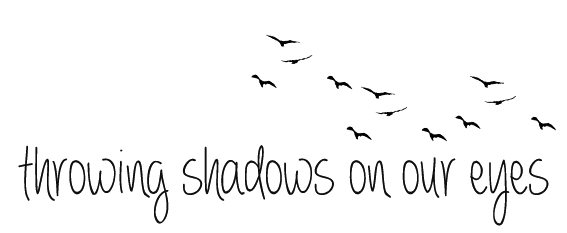 throwing shadows on our eyes